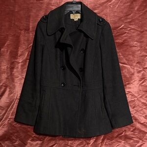 MICHAEL Michael Kors Black Pea Coat